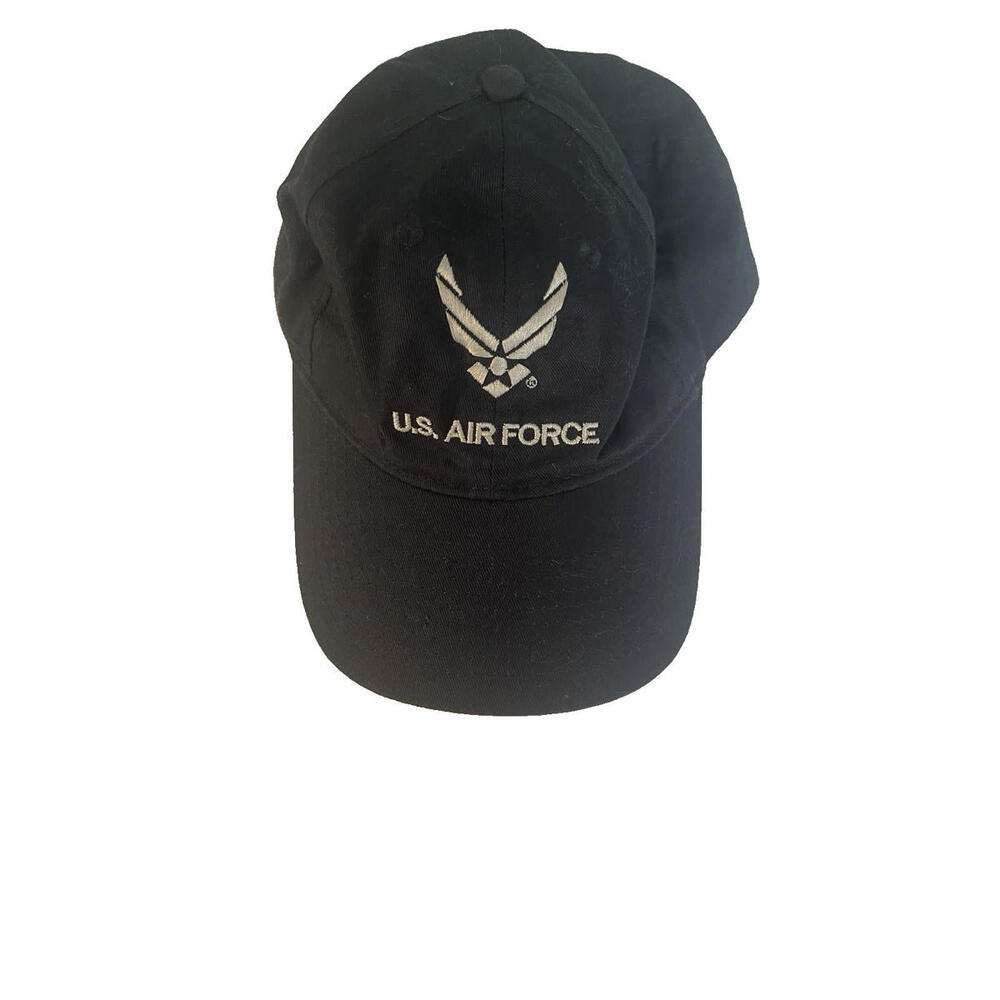 Official US Air Force Licensed Cap AF Logo Baseball Cap Hat Navy Blue USA Made